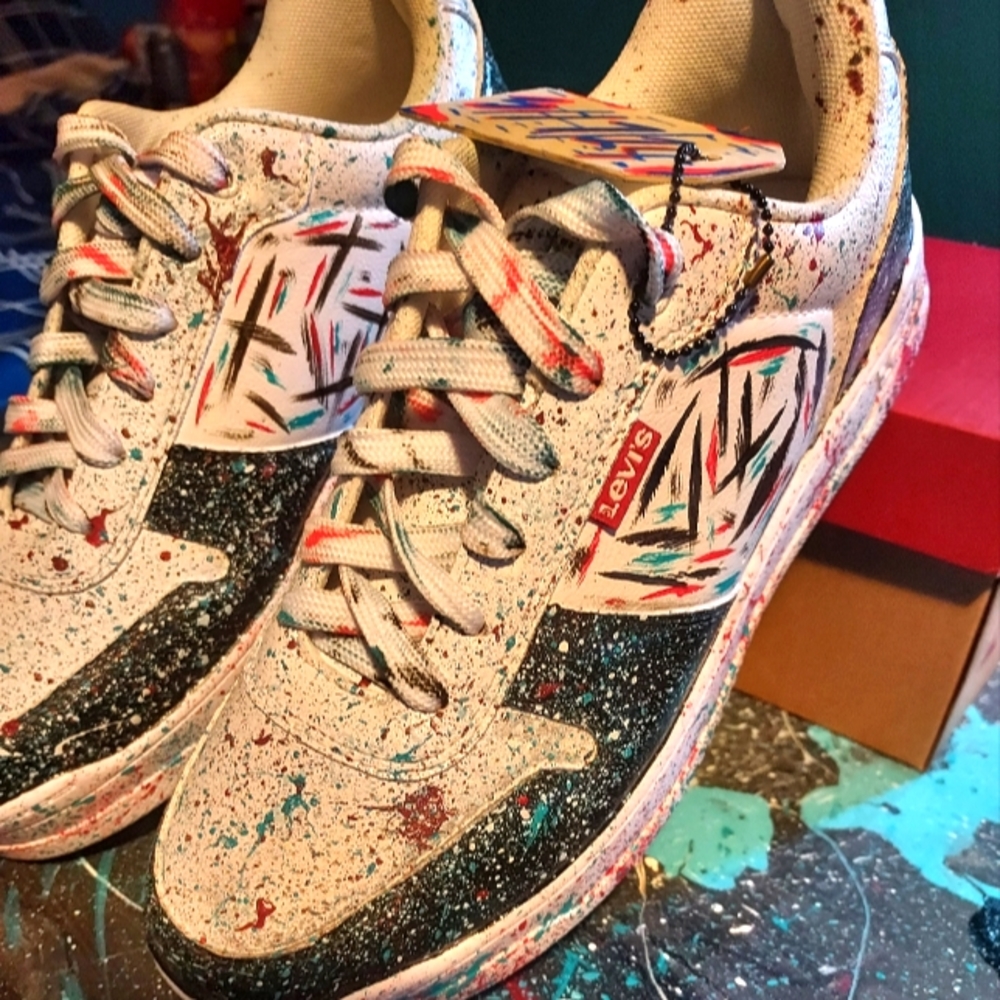 Custom Hand Deigned Levi's Sneakers